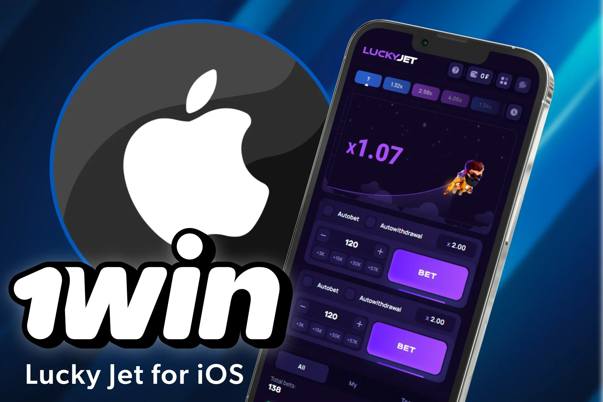 You can also add the 1win web app to your iPhone to play Lucky Jet.